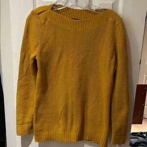 Talbots Mustard Crew Neck Sweater